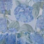 blue flower.