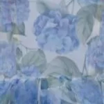 blue flower.